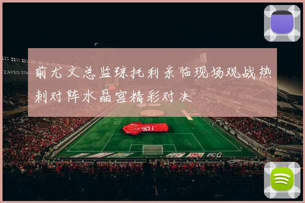 前尤文总监琼托利亲临现场观战热刺对阵水晶宫精彩对决